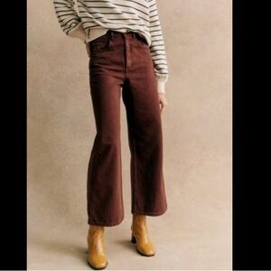 Sézane le crop size 4 in brown